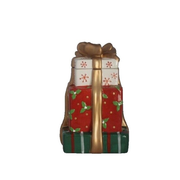 David’s Cookie Jar Stacked Chrsitmas Presents Holiday Gifts Boxes- NEW - Picture 1 of 8